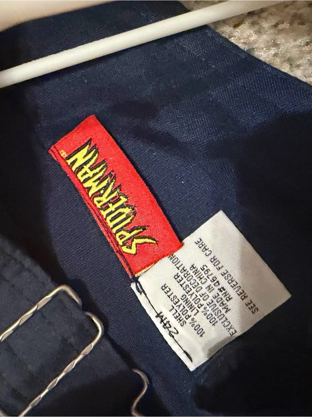 Vintage Spiderman Overalls Boys Toddler Size 24m Blue Y2K Marvel